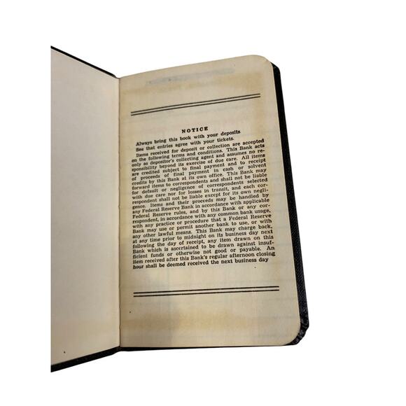 Vintage Green Ridge Bank Scranton Penna Account Register Book 2.5" x 4" - Picture 2 of 5